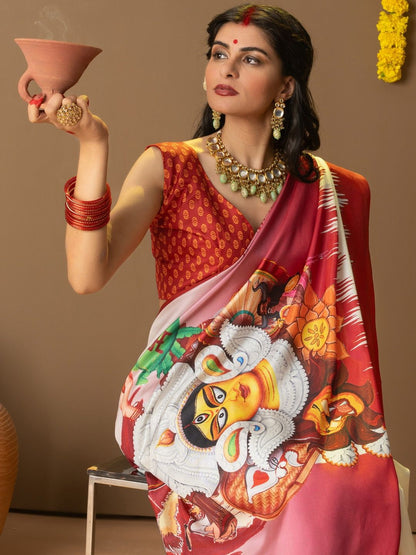 Ethnic Motif Art Silk Saree