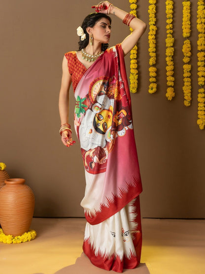 Ethnic Motif Art Silk Saree