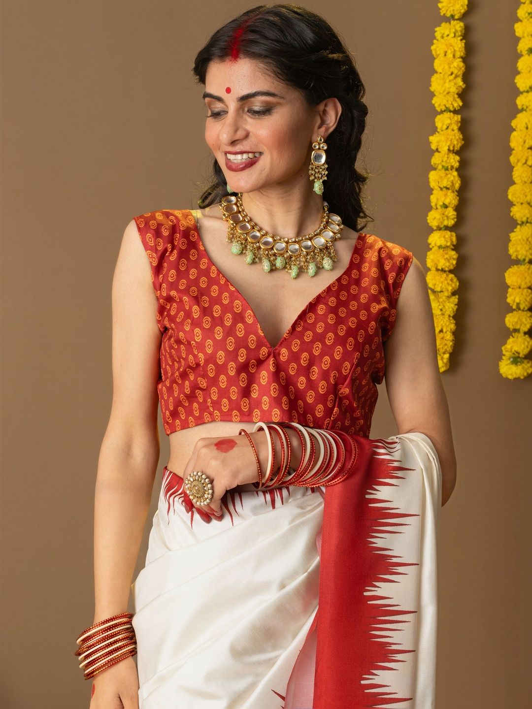 Ethnic Motif Art Silk Saree