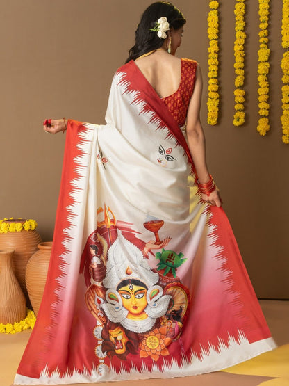 Ethnic Motif Art Silk Saree