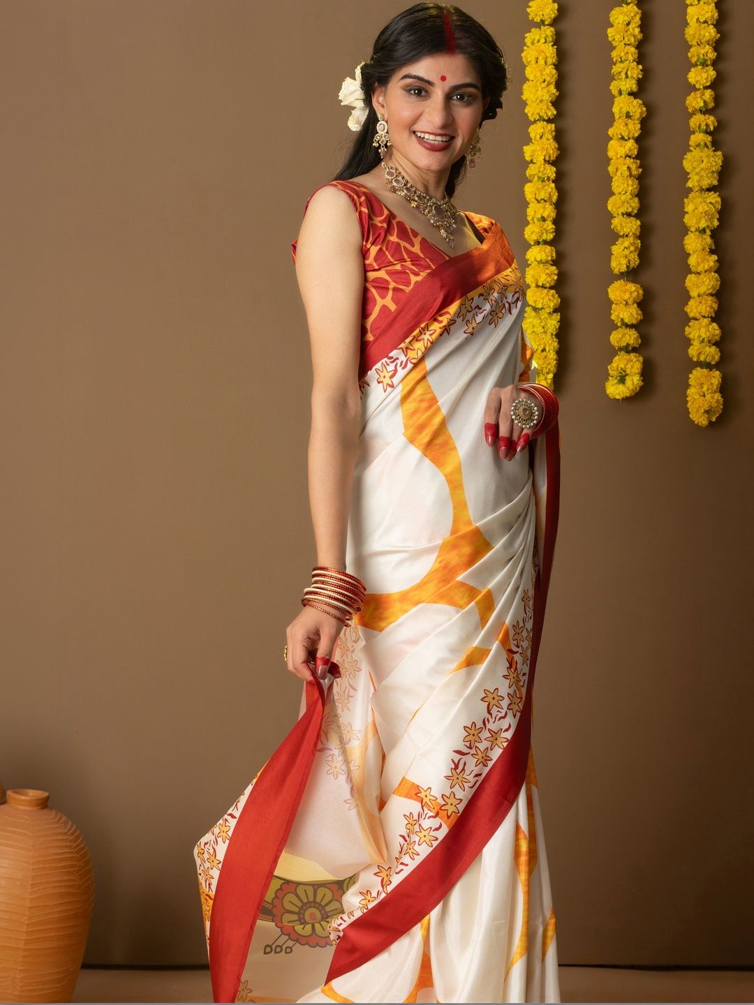 Ethnic Motif Art Silk Saree