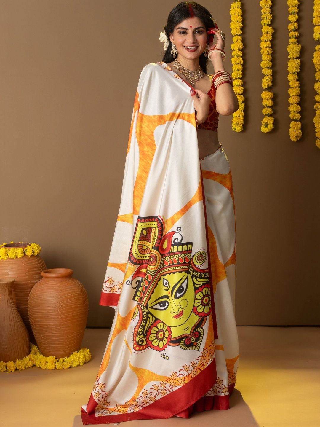 Ethnic Motif Art Silk Saree