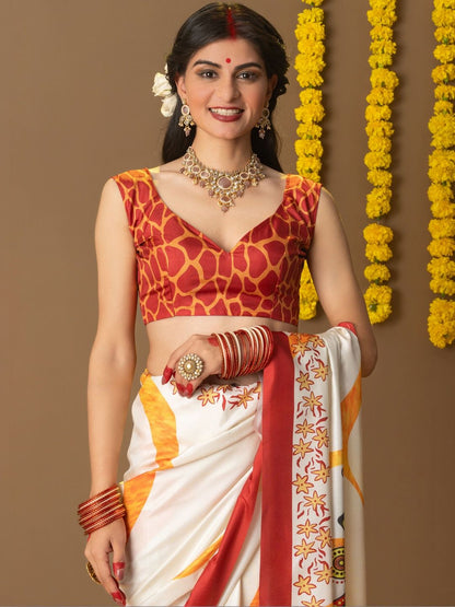 Ethnic Motif Art Silk Saree