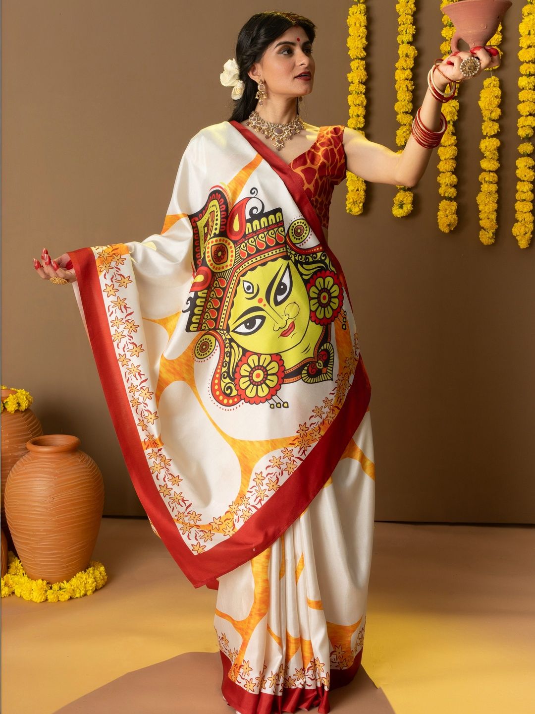 Ethnic Motif Art Silk Saree