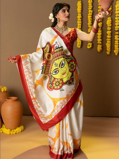 Ethnic Motif Art Silk Saree