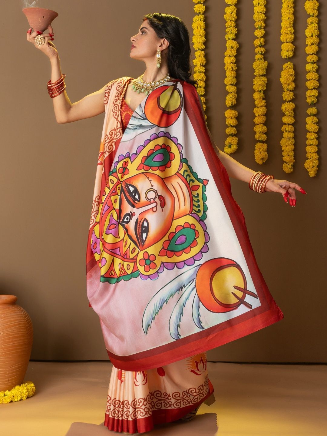 Ethnic Motifs Art Silk Saree
