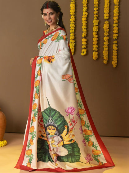 Ethnic Motifs Art Silk Saree