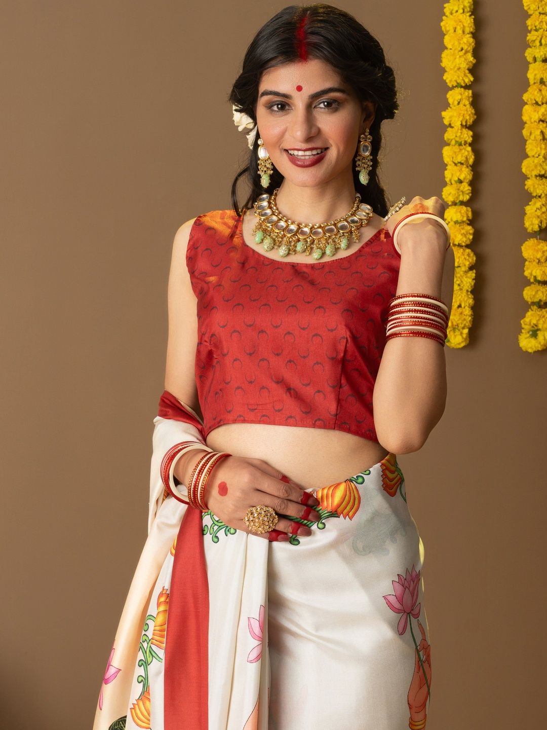 Ethnic Motifs Art Silk Saree