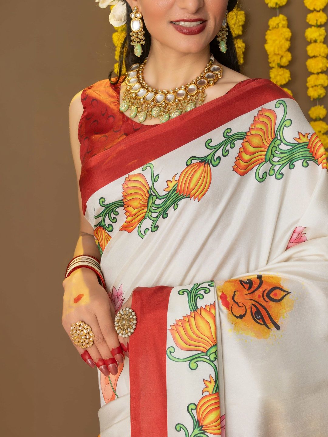 Ethnic Motifs Art Silk Saree