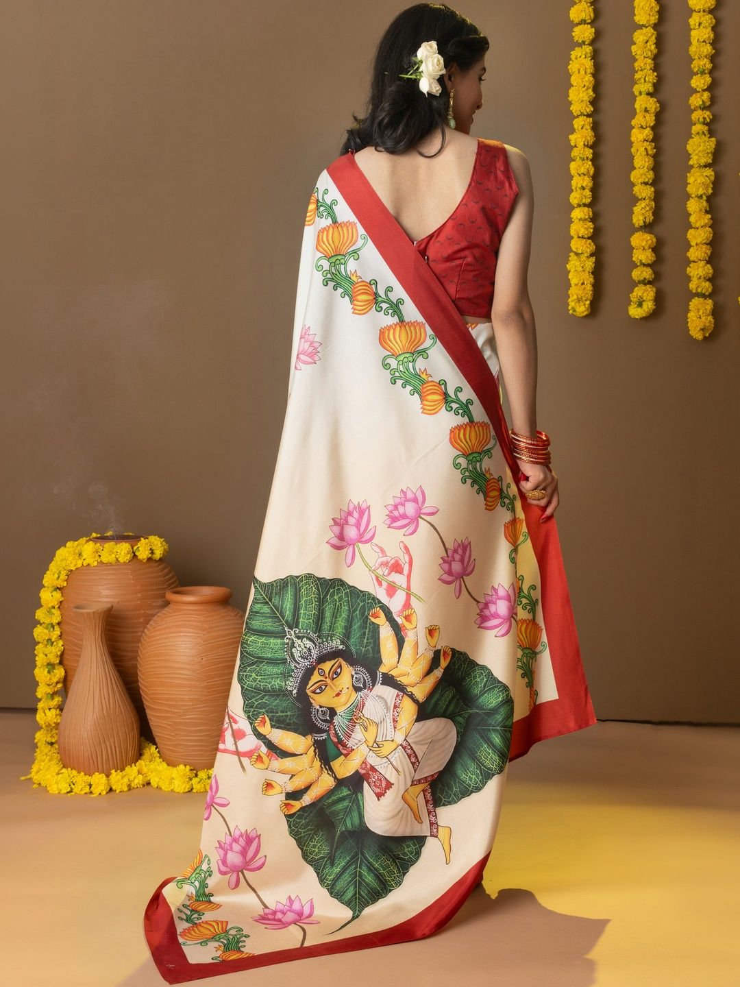 Ethnic Motifs Art Silk Saree