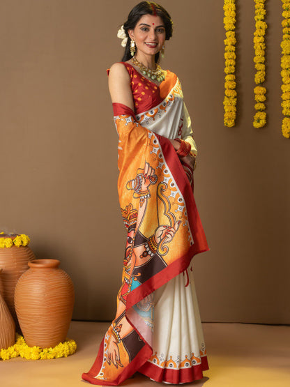 Ethnic Motifs Art Silk Saree