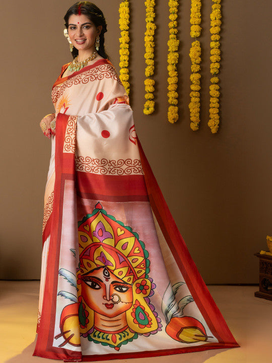 Ethnic Motifs Art Silk Saree