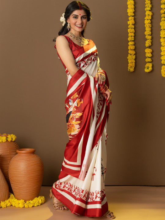 Ethnic Motif Art Silk Saree