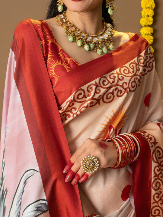 Ethnic Motifs Art Silk Saree